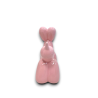 CBR- CAGNOLINO PALLONCINO IN CERAMICA -  ROSA - 23x9x19,2 cm