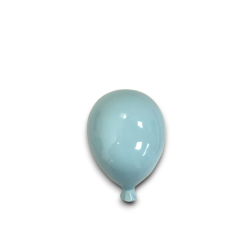 CBR- PALLONCINO IN CERAMICA-  CELESTE - 20,5x14,7x11,5 cm