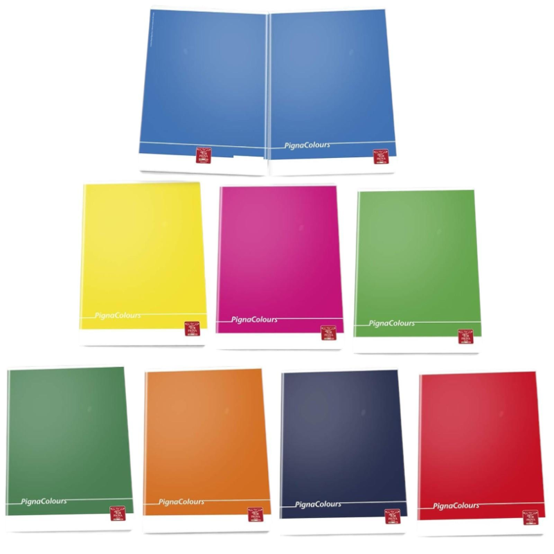 PIGNA COLOURS - 10 Quaderni A4 - 1R - Carta 80G - 42 pagine