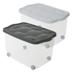 BELLI E FORTI STORAGE BOX TATARUGO 55 LITRI -BIANCO/ANTRACIT 60x46x36 