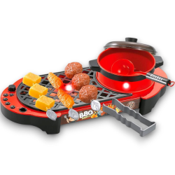 Grande Chef - Set Barbecue Con Utensili da Cucina - Luci e Suoni - 