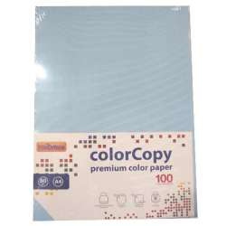 RISMA CARTA COLORATA 100 FF A4 CELESTE AZZURRO 200 GR 210x297 MM INKSE