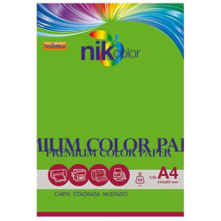 Risma Carta Colorata da 80 gr. A4 210x297 mm - 100 fogli - Verde Fluo