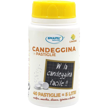 Smapiù Candeggina in pastigliere - 40 Tabs - 100 gr - Limone