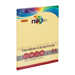 RISMA CARTA COLORATA 100 FOGLI A4 AVORIO 80 GR 210x297 MM INKSET LASER