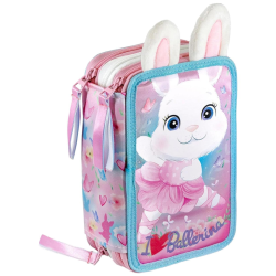 Julian Ross - Astuccio 3 Zip - Bunny Ballerina