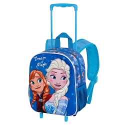 Frozen - Zaino Asilo 3D con Trolley - Blu - 06544