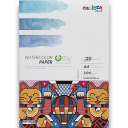 Carioca Plus - Watercol Paper - A4 - 20 FF - 300 gr - 45223