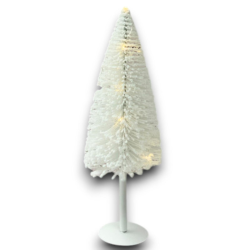 ALBERO CON LUCI LED . 40 CM - BIANCO