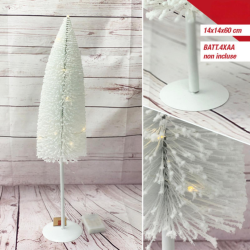 ALBERO CON LUCI LED . 60 CM - BIANCO