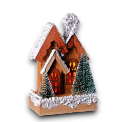 Star - Cassetta con Alberi - 5 Led - 14x10x22 cm - 106476