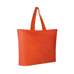  10 BORSE SHOPPERS IN TNT 50x40 cm con soffietto ARANCIO