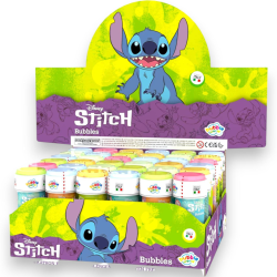 Bolle di sapone STITCH, display da 36 flaconcini da 60 ML