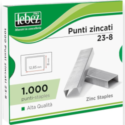 Punti Metallici per cucitrice 23/23 Conf. 1000 punti