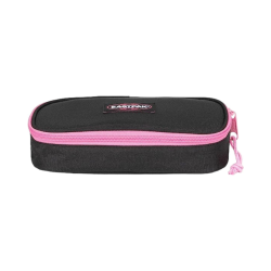 Eastpak - Astuccio Oval Single - Nero/Rosa Kontrast Grade Pink